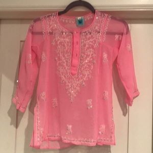 Pink Beaded Tunic